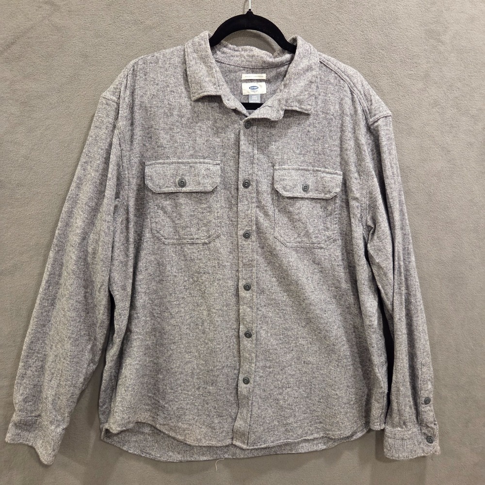Old Navy Button Up Shirt Mens XXL Heavyweight Flannel Casual Hiking Office‎ Work